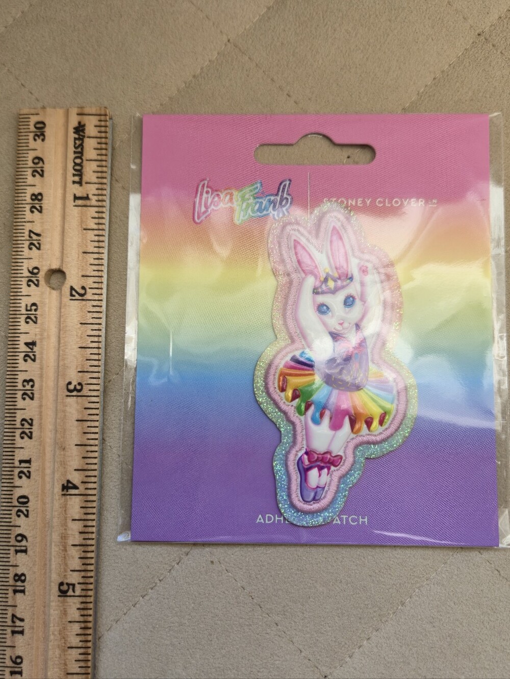 NEW RARE Stoney Clover LISA FRANK Classic Ballerina Bunny Patch